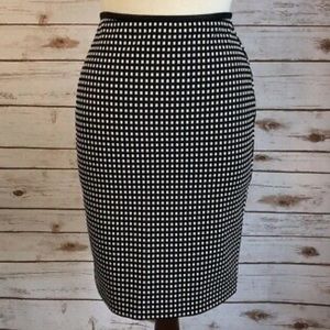 Express Checked Pencil Skirt